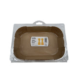 Air fryer liners rectangular silicone-coated paper 25pk, imported from the UK