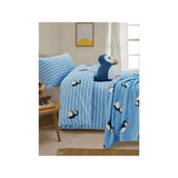 Blue Puffin tufted reversible duvet set for toddlers - British product