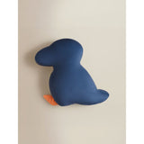 Navy puffin-shaped polyester cushion 35x30 cm, UK version