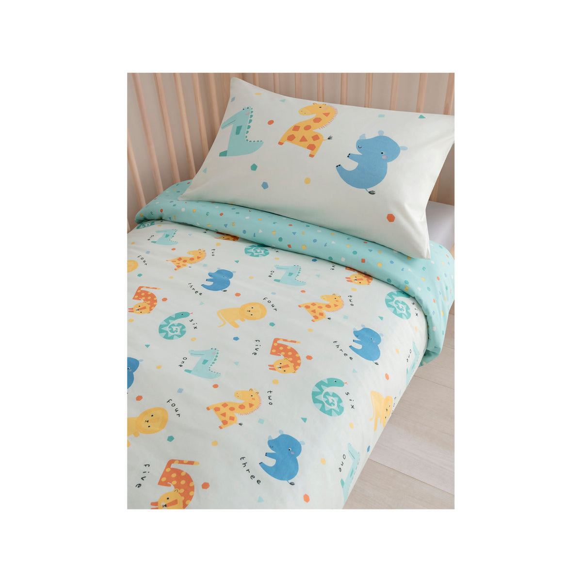 Safari print toddler duvet set 120x150 cm - British product