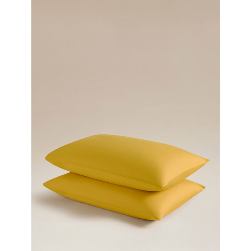 Plain pillowcase pair polycotton bedding, imported from the UK