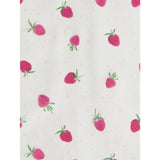 Strawberries design king size fitted sheet, UK version