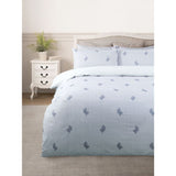 Stacey Solomon embroidered bouquet stripe cotton duvet set single, imported from the UK