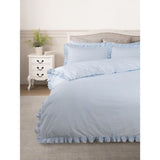 Stacey Solomon gingham frill cotton duvet set super king, UK version