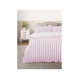 Stacey Solomon seersucker stripe cotton duvet set super king, UK version