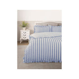 Stacey Solomon seersucker stripe cotton duvet set (British brand)