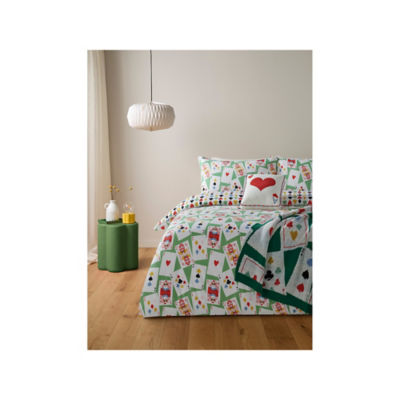 Duvet set reversible playing cards microfibre double - British product
