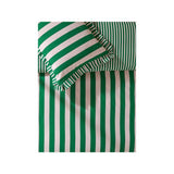 Box Pleat Striped Duvet Set Double, imported from the UK