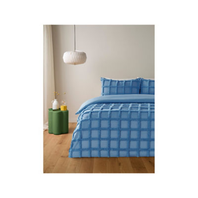 Tufted microfibre duvet set double - British product