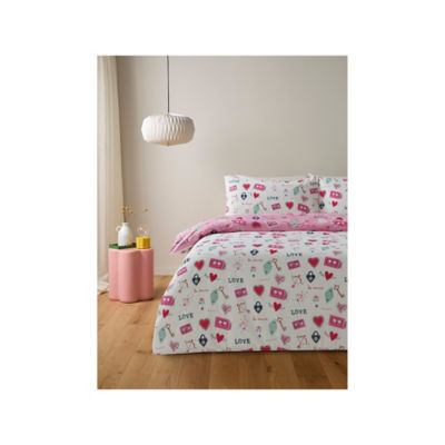 Love Letters reversible duvet set single, UK version