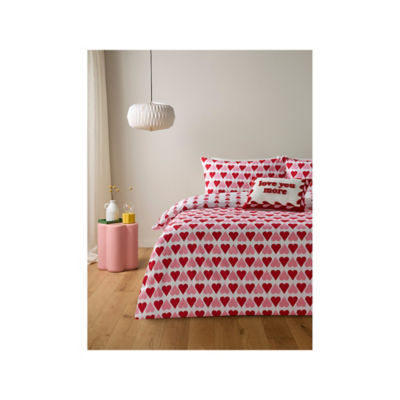 Reversible microfibre duvet set upside down hearts king size, UK version