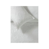 White embroidered hearts and bows microfibre duvet set king (British brand)