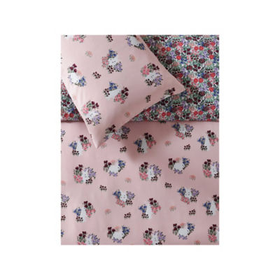 Bunny Blooms reversible microfibre duvet set single, UK version
