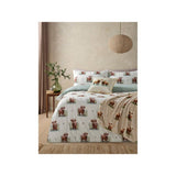 Highland Cow Meadow reversible duvet set king size, imported from the UK