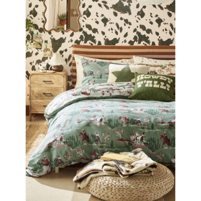 Wild cowboy reversible duvet set king size - British product