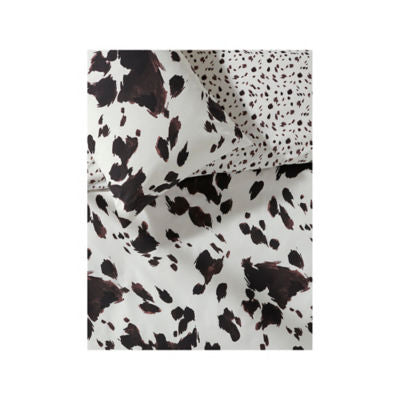 Cowhide reversible duvet set king size, imported from the UK