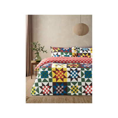 Pinsonic patch duvet set single western design, imported from the UK
