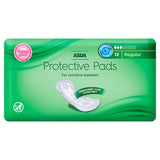 ASDA Protective Incontinence Pads REGULAR for Sensitive Bladders
