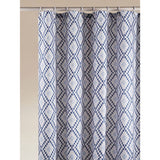 Blue geometric shower curtain 180x180cm, imported from the UK