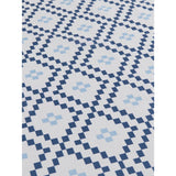 Blue geometric shower curtain 180x180cm, imported from the UK