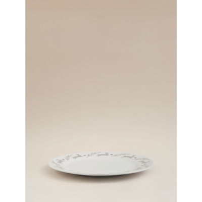 White Bunny stoneware dinner plate, UK version