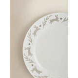 White Bunny stoneware dinner plate, UK version