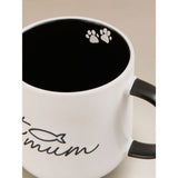 Black and White Cat Mum Mug stoneware UK version