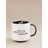 Black and White Cat Mum Mug stoneware UK version