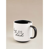 Black and White Dog Dad Mug stoneware, imported from the UK