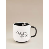 Black and White Dog Dad Mug stoneware, imported from the UK