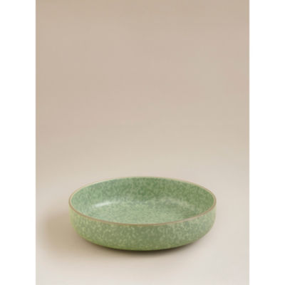 Green concrete pasta bowl 20.5cm, imported from the UK