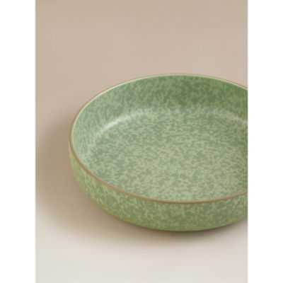 Green concrete pasta bowl 20.5cm, imported from the UK