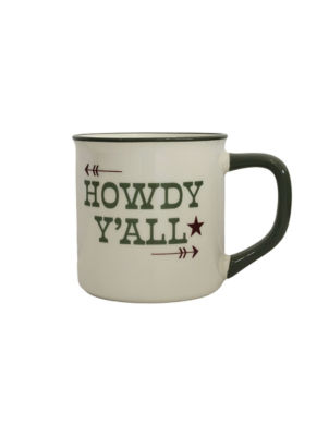 Howdy Yall stoneware mug, UK version
