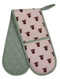 Highland Cow oven glove - British product