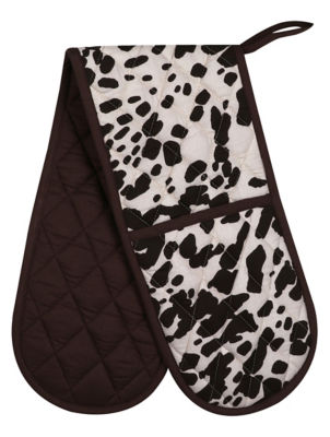 Cow print oven glove 90x18cm, imported from the UK