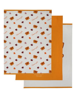 Gilmore Girls tea towel set multicoloured 65x45cm - British product