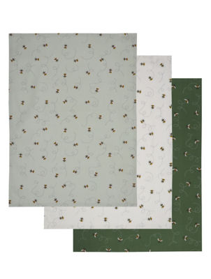 Tea towel set bee design 65x45 cm, imported from the UK
