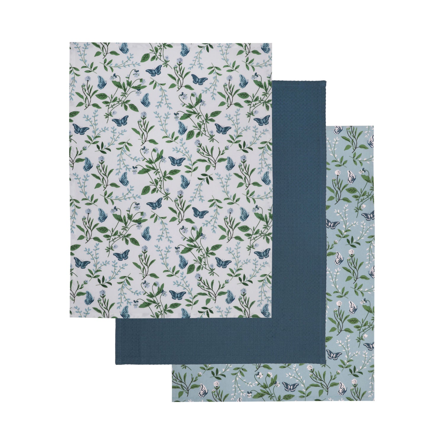 Butterfly tea towel set 65x45cm, imported from the UK