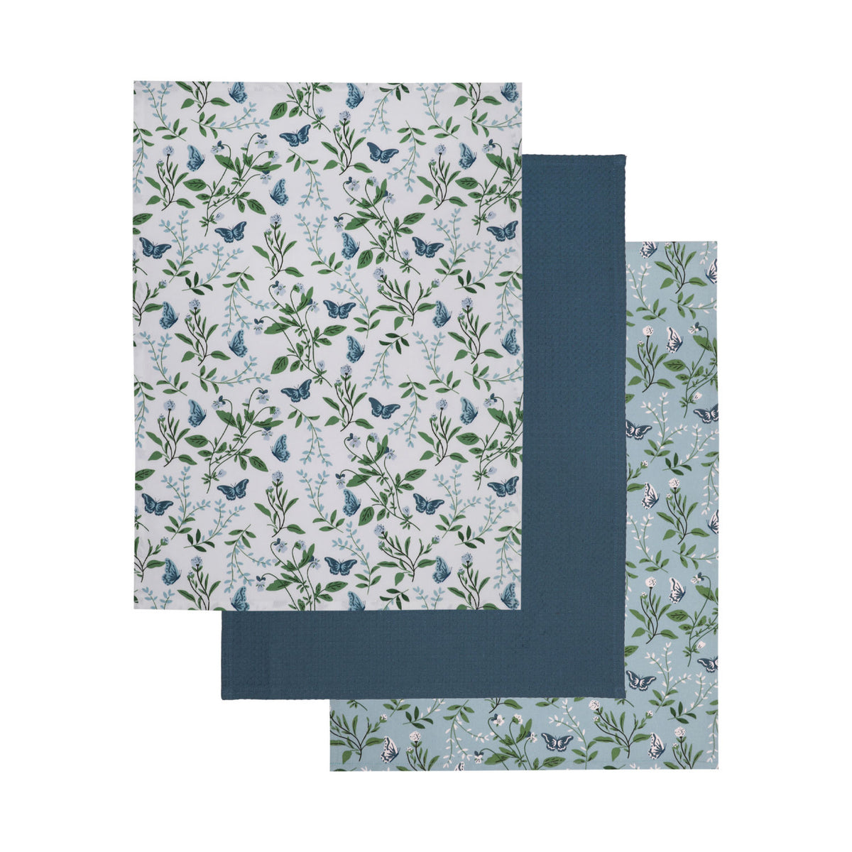 Butterfly tea towel set 65x45cm, imported from the UK