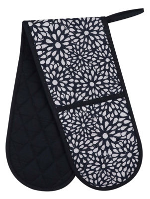 Blue Floral Oven Glove, imported from the UK