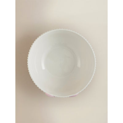 Pink and white bow stoneware cereal bowl 14.8cm, UK version