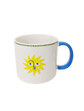 Embossed Sun Mug stoneware 12.5cm - British product