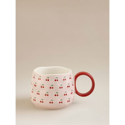 Pink Cherries Mug stoneware 14cm - British product