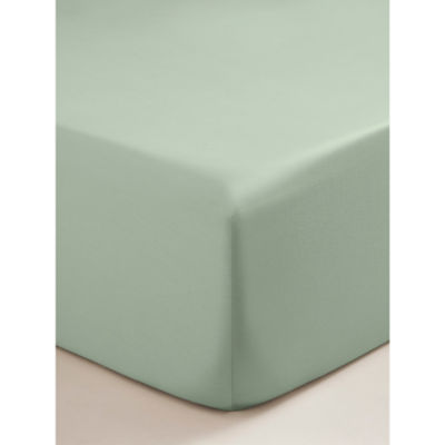 Sateen 300 thread count cotton fitted sheet double, imported from the UK