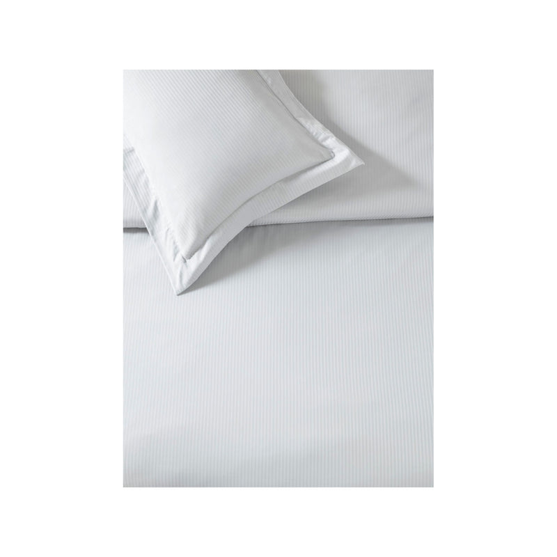Reversible satin stripe cotton duvet set double, UK version