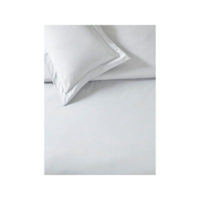 Satin stripe cotton reversible duvet set king - British product