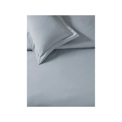 Satin stripe cotton reversible duvet set king - British product