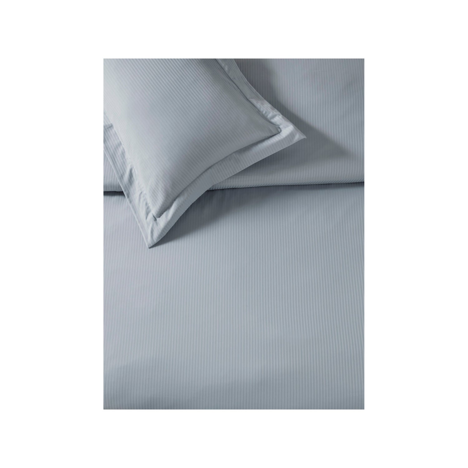Satin stripe cotton duvet set super king, imported from the UK