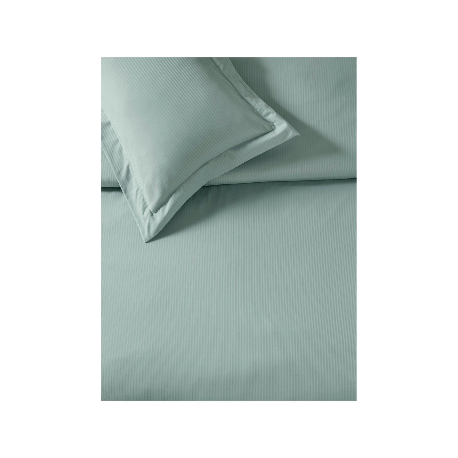satin stripe cotton reversible duvet set King - British product