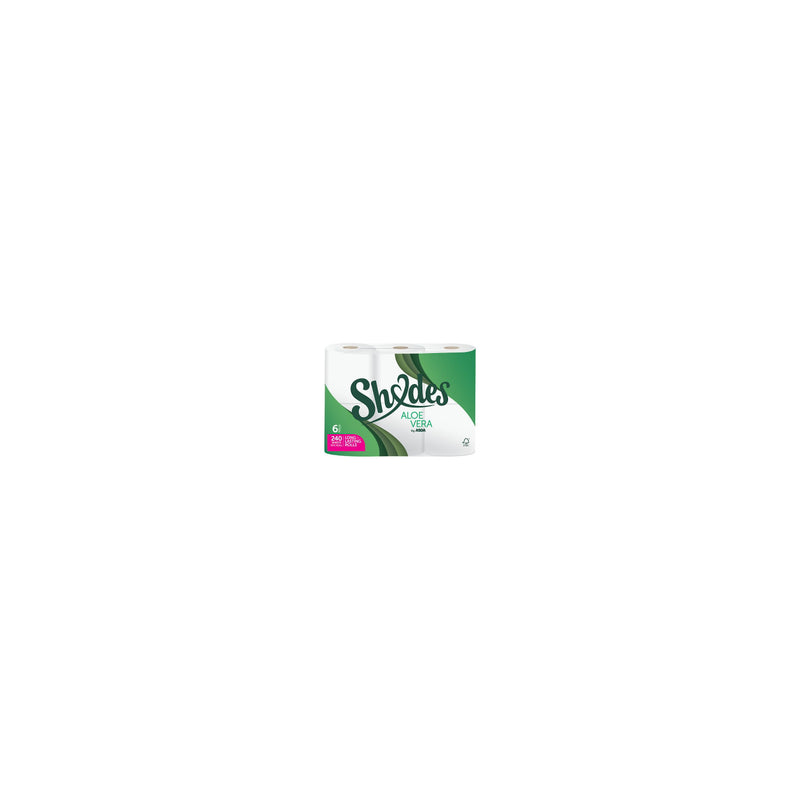 Shades by ASDA Aloe Vera toilet tissue 6 rolls, UK version